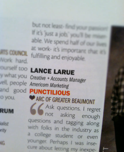 Lance LaRue Quote