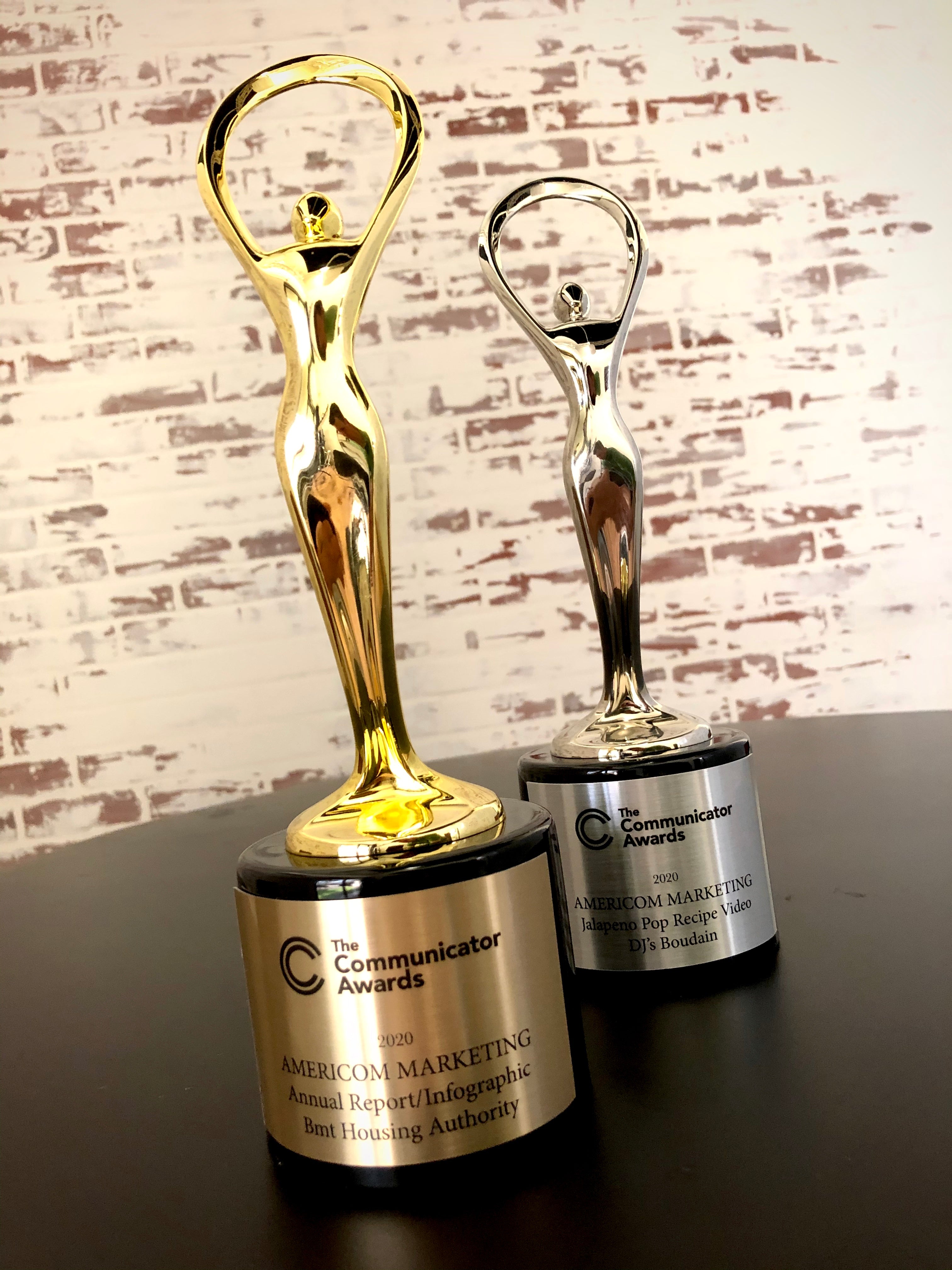 The Communicator Awards Trophies